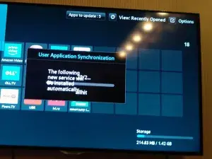 налаштування Smart TV у телевізорі Samsung UE32F5300